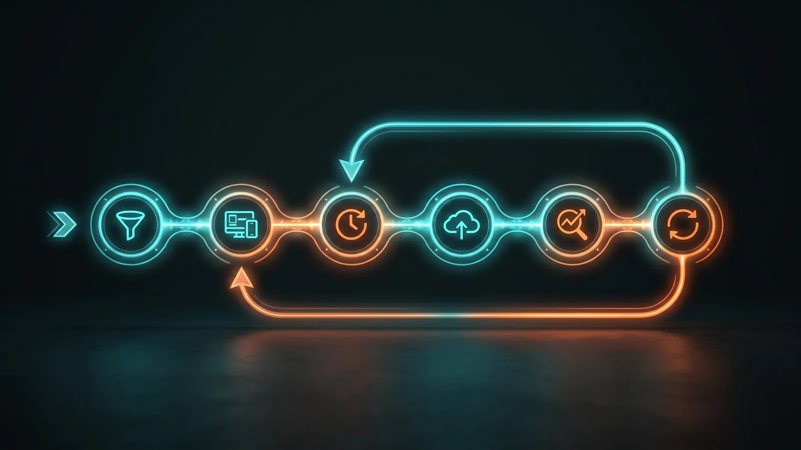 Durchgehende Prozesskette von der zentralen Eingabe über kanalgerechte Aufbereitung und datenbasiertes Timing bis zu Veröffentlichung, Tracking und Optimierungsschleife